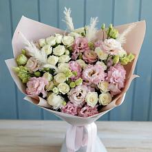 Букет цветов из:  Альстромерии и Розы в Агалатово